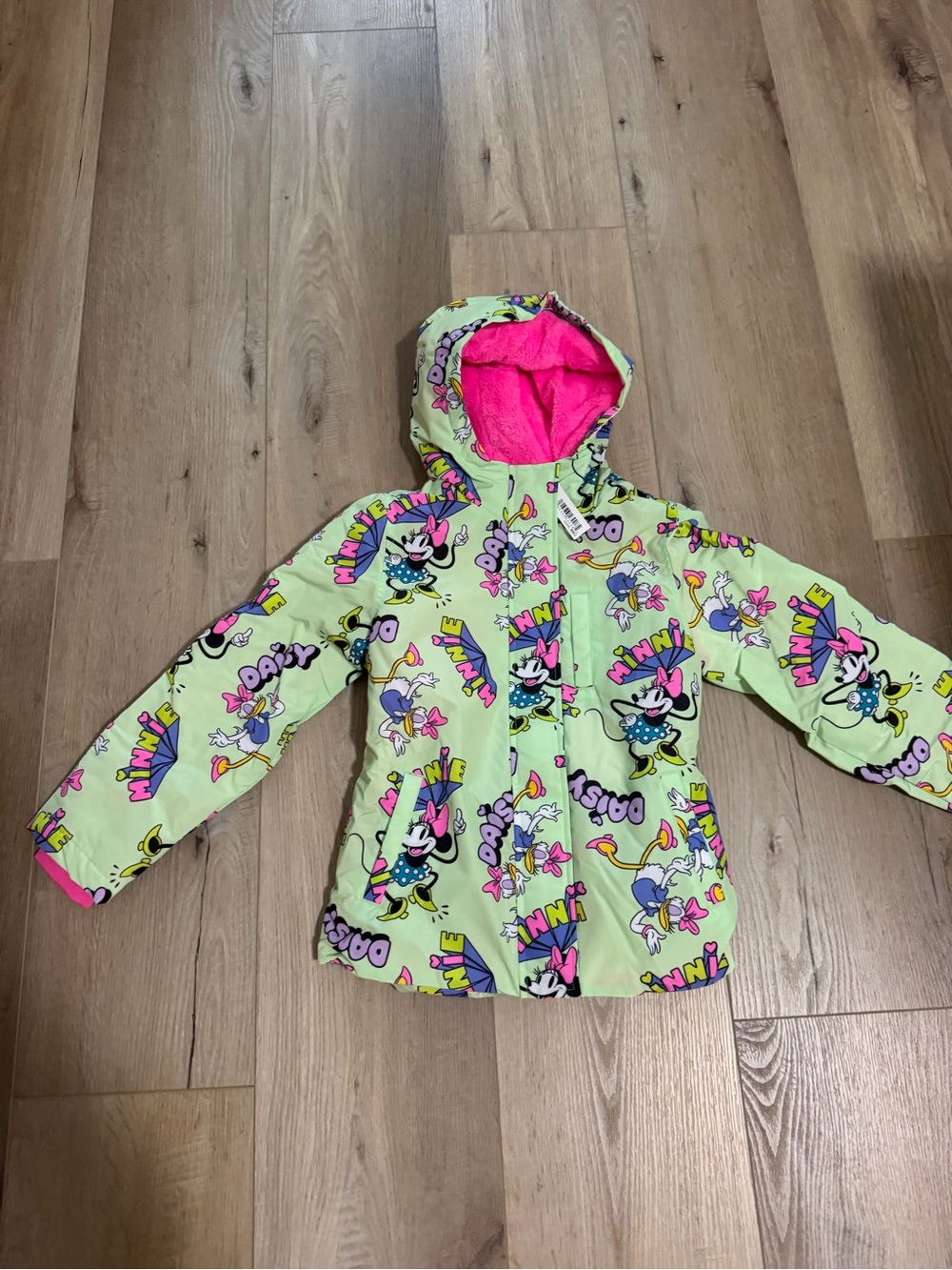 Girls Minnie Mouse and Daisy Duck Winter Jacket Size M (8)
